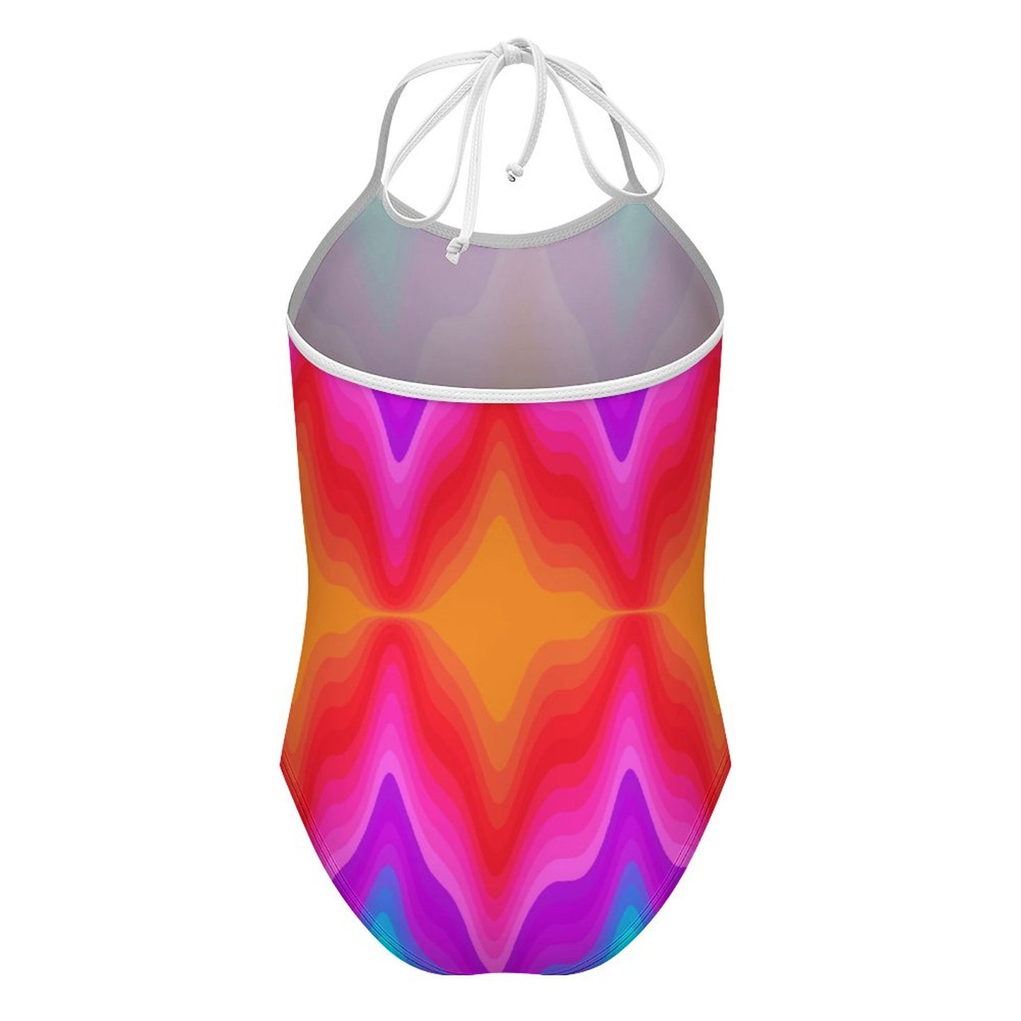 Strap Swimsuit for Girls(All-Over Printing) Fun Colors