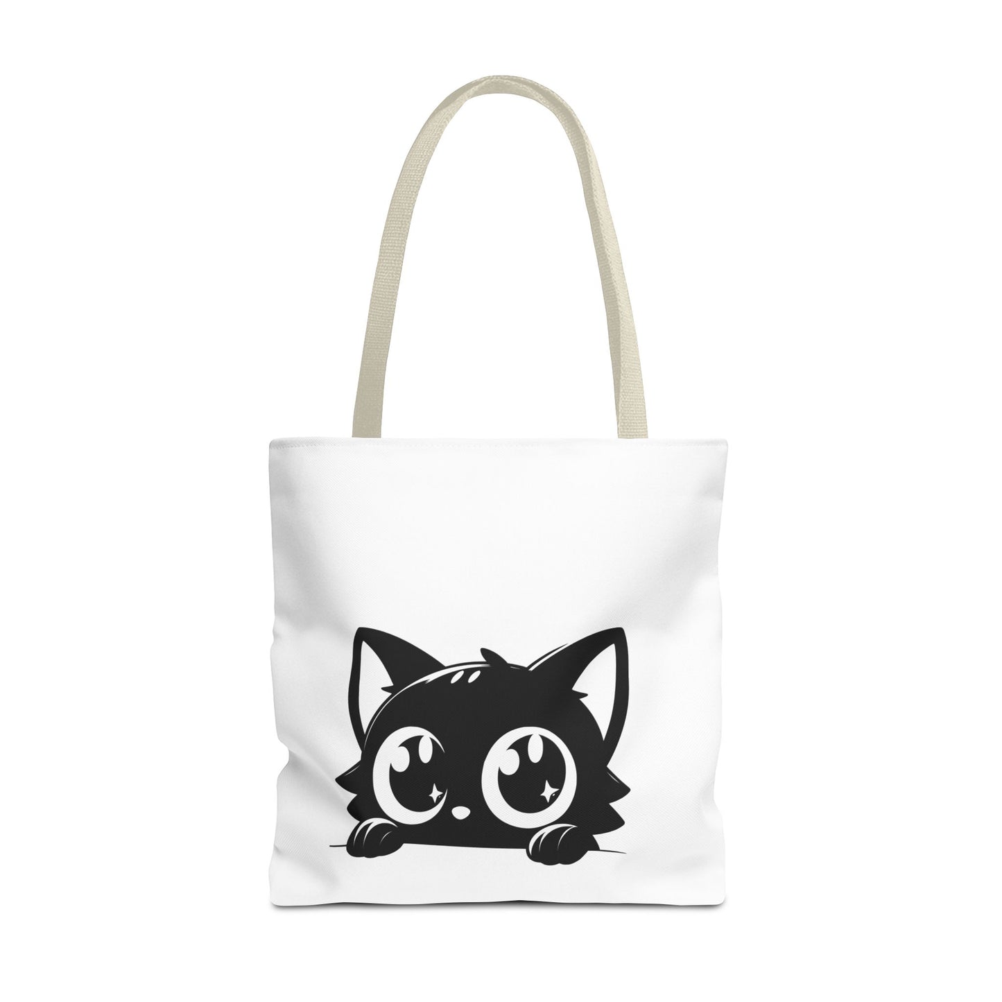 Adorable Cat Face Tote Bag | Cute Kitten Shopping Bag