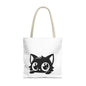 Adorable Cat Face Tote Bag | Cute Kitten Shopping Bag