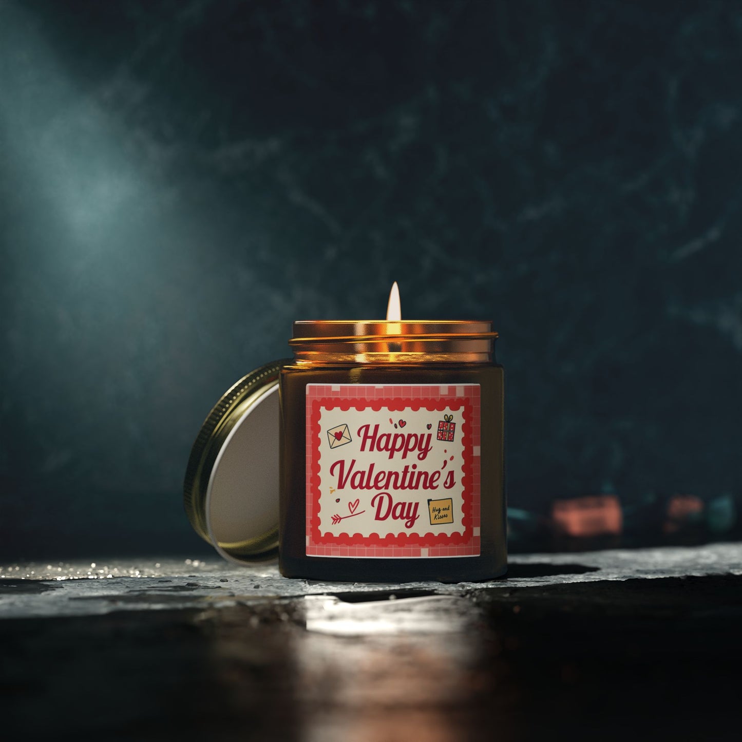 Valentine’s Day Scented Candle — Coconut Apricot Wax (4oz & 9oz)