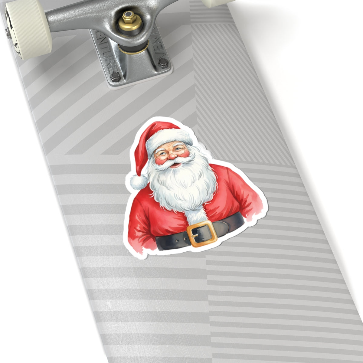 Santa Claus Kiss-Cut Sticker — Vintage Jolly Saint Nick Holiday Decal