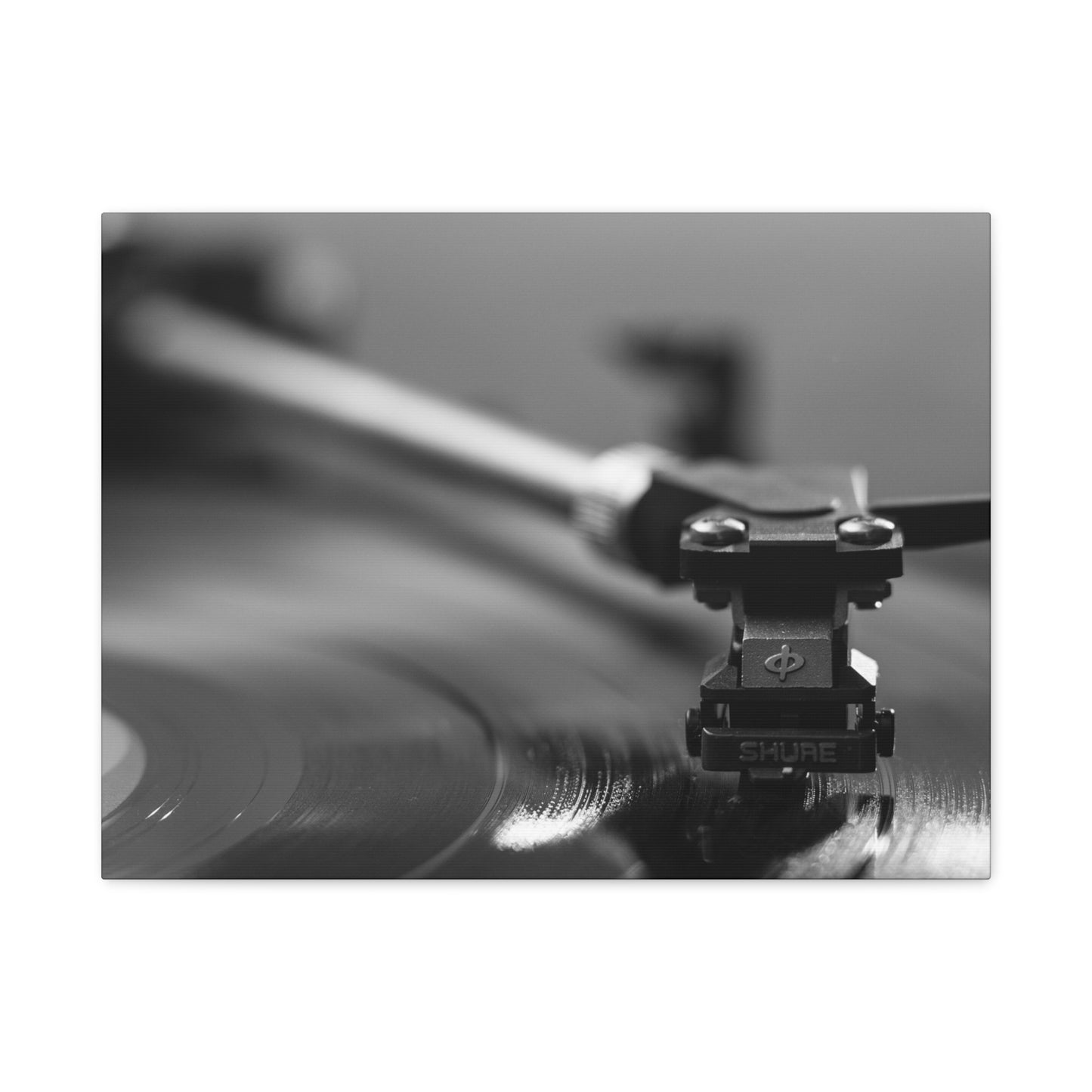 Vinyl Turntable Matte Canvas Print — Stretched 1.25" Wall Art