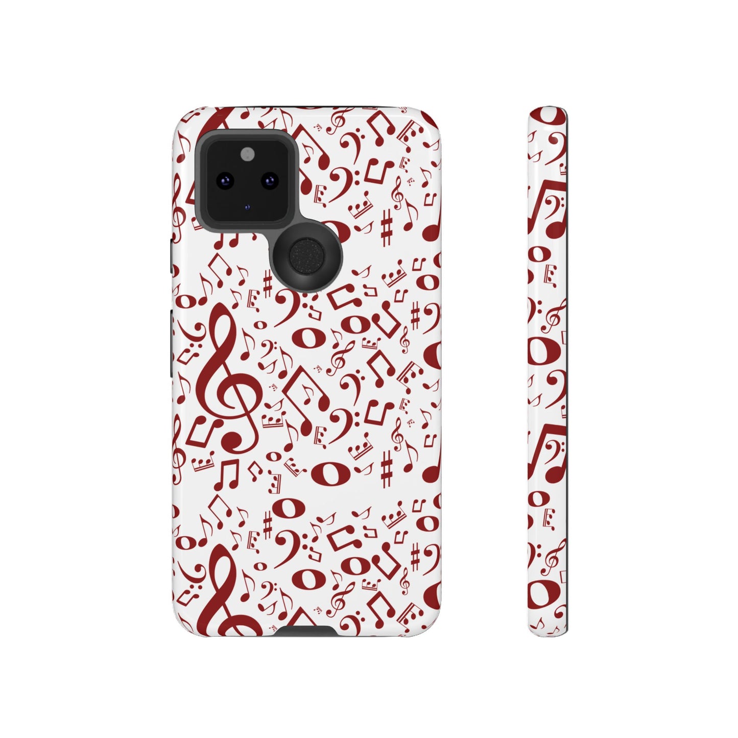 Musical Note Phone Case, Tough iPhone Cover, Gift for Musicians, Customizable, Music Lover's Accessory, Durable Phone Protection