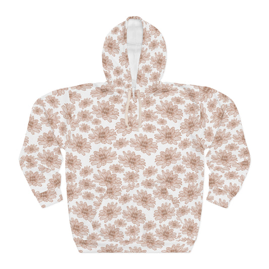 Floral Print Unisex Pullover Hoodie | Cozy Everyday Wear, Perfect for Spring, Casual Outfits, Gift Idea for Her or Him