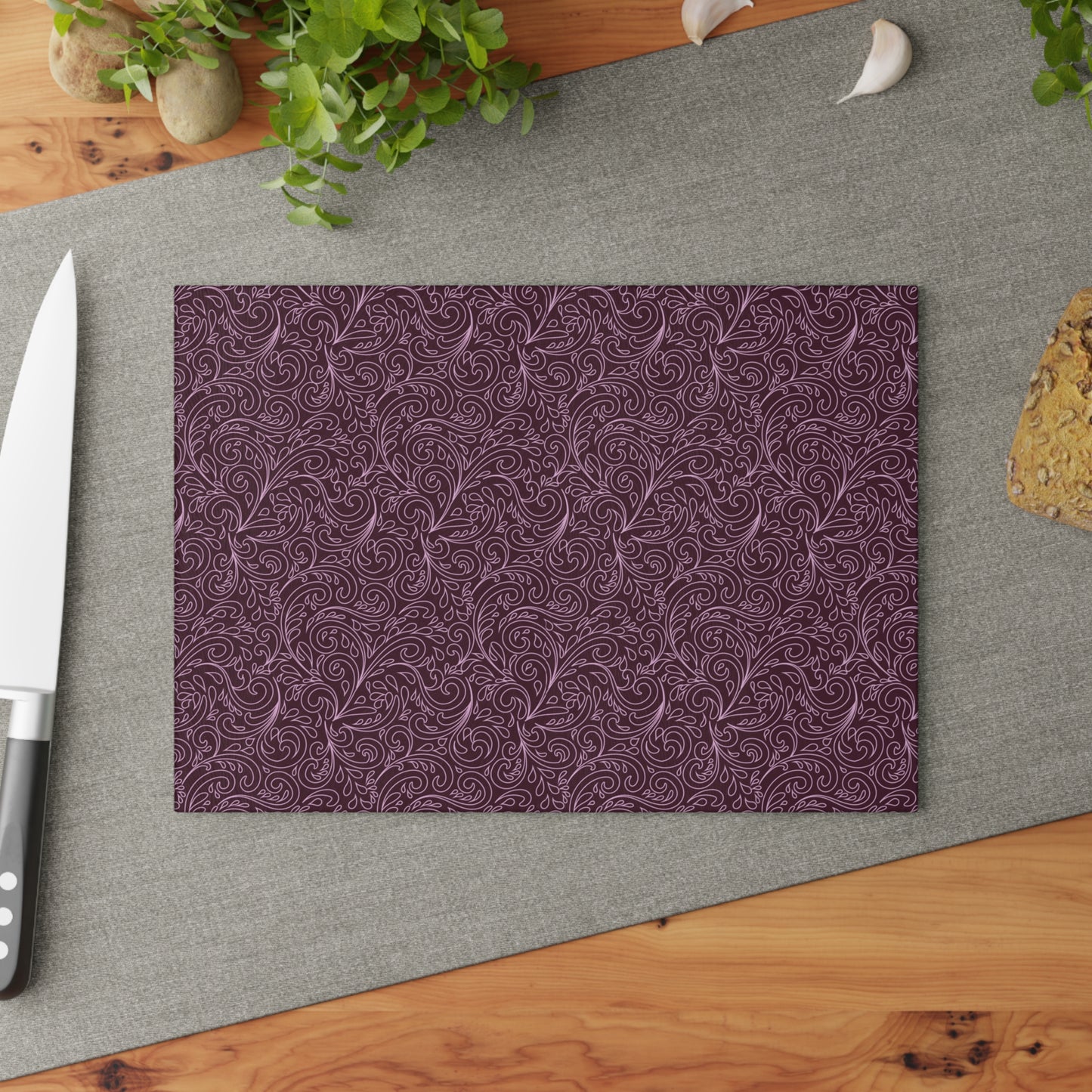 Elegant Swirl Glass Cutting Board, Kitchen Decor, Gift for Home Chefs, Unique Wedding Gift, Cooking Essentials, Housewarming Gift