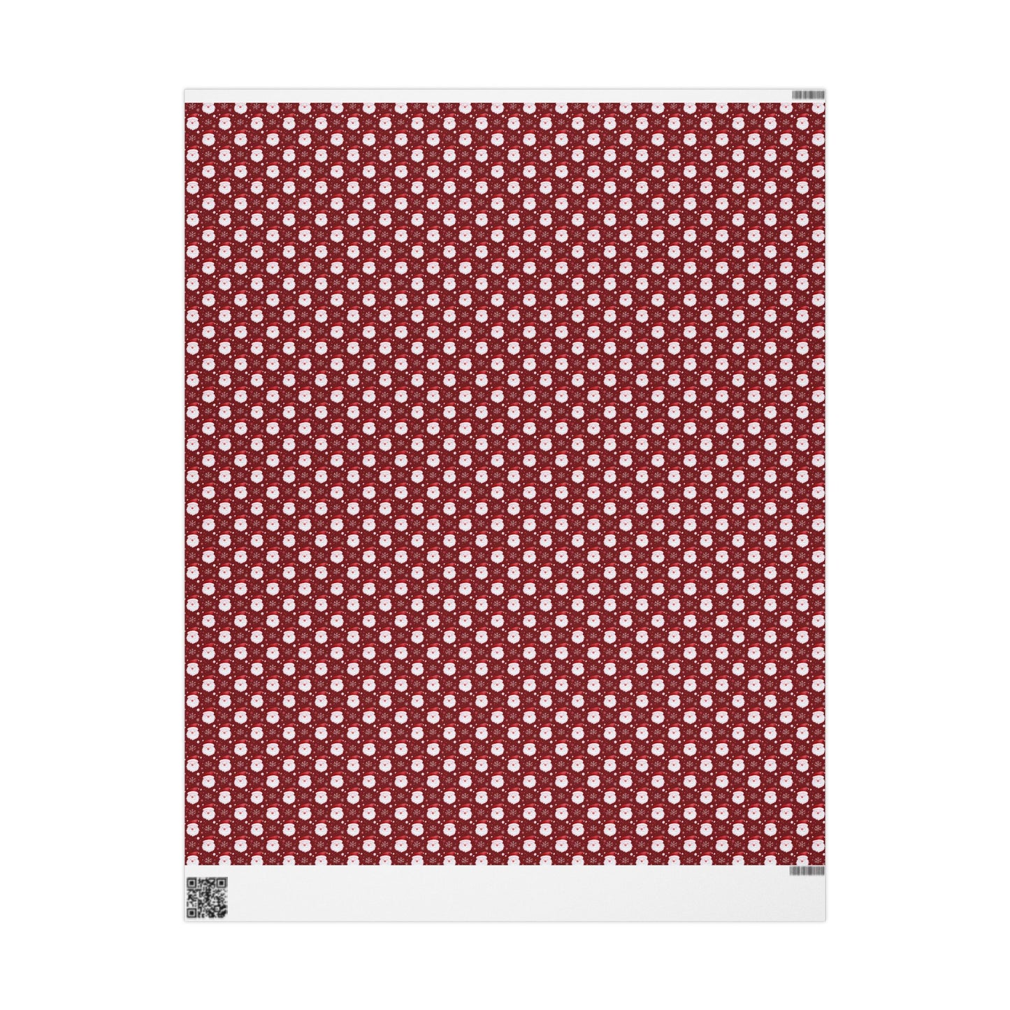 Festive Christmas Wrapping Paper, Holiday Gift Wrap for Presents, Red Snowman Design, Winter Celebrations, Eco-Friendly