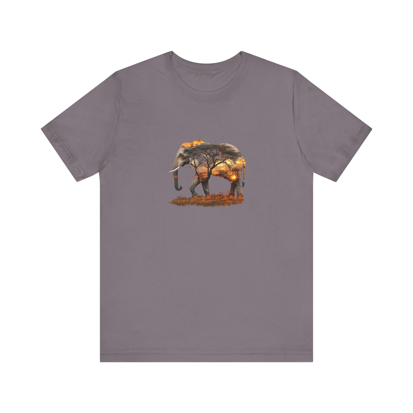 Elephant Sunset Unisex Jersey Tee