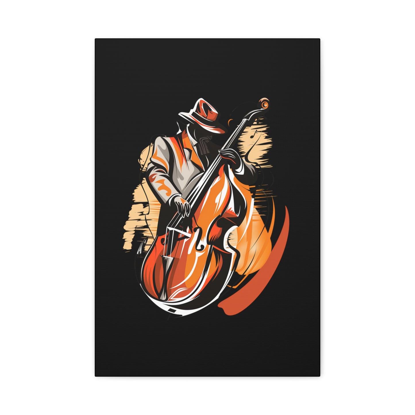 Matte Canvas, Stretched, 1.25" - Bass Player