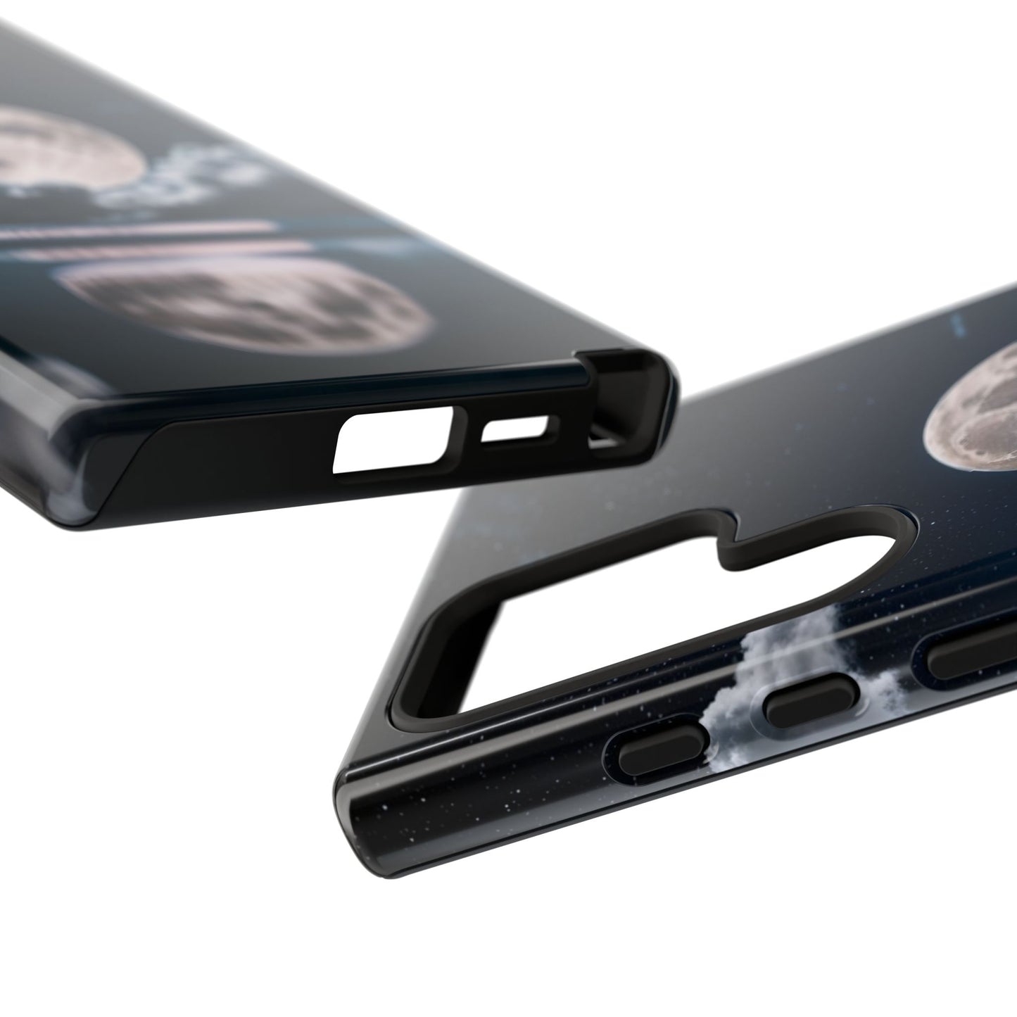 Moonlit Reflection Phone Case — Night Sky Moon & Clouds Tough Case