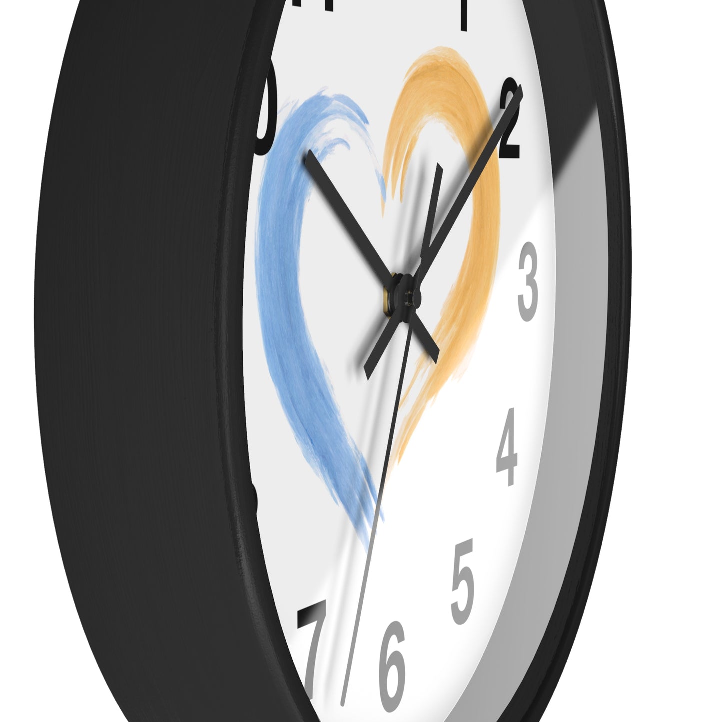 Heart-Shaped Wall Clock, Love Decor, Gift for Couples, Wedding & Anniversary, Home and Office Wall Art, Romantic Timepiece