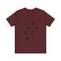 Paw Print Short Sleeve Tee | Unisex Animal Lover Shirt, Pet Owner Gift, Casual Wear, Gifts for Dog Lovers, Comfortable T-Shirt