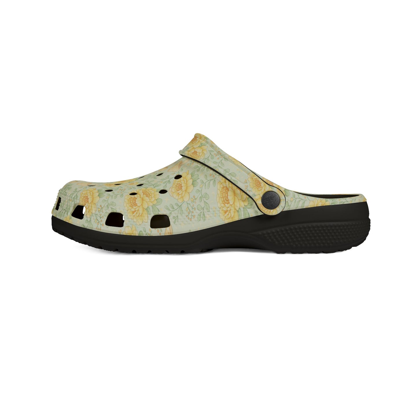 Floral Sunflower Clogs — Lightweight EVA Garden Shoes
