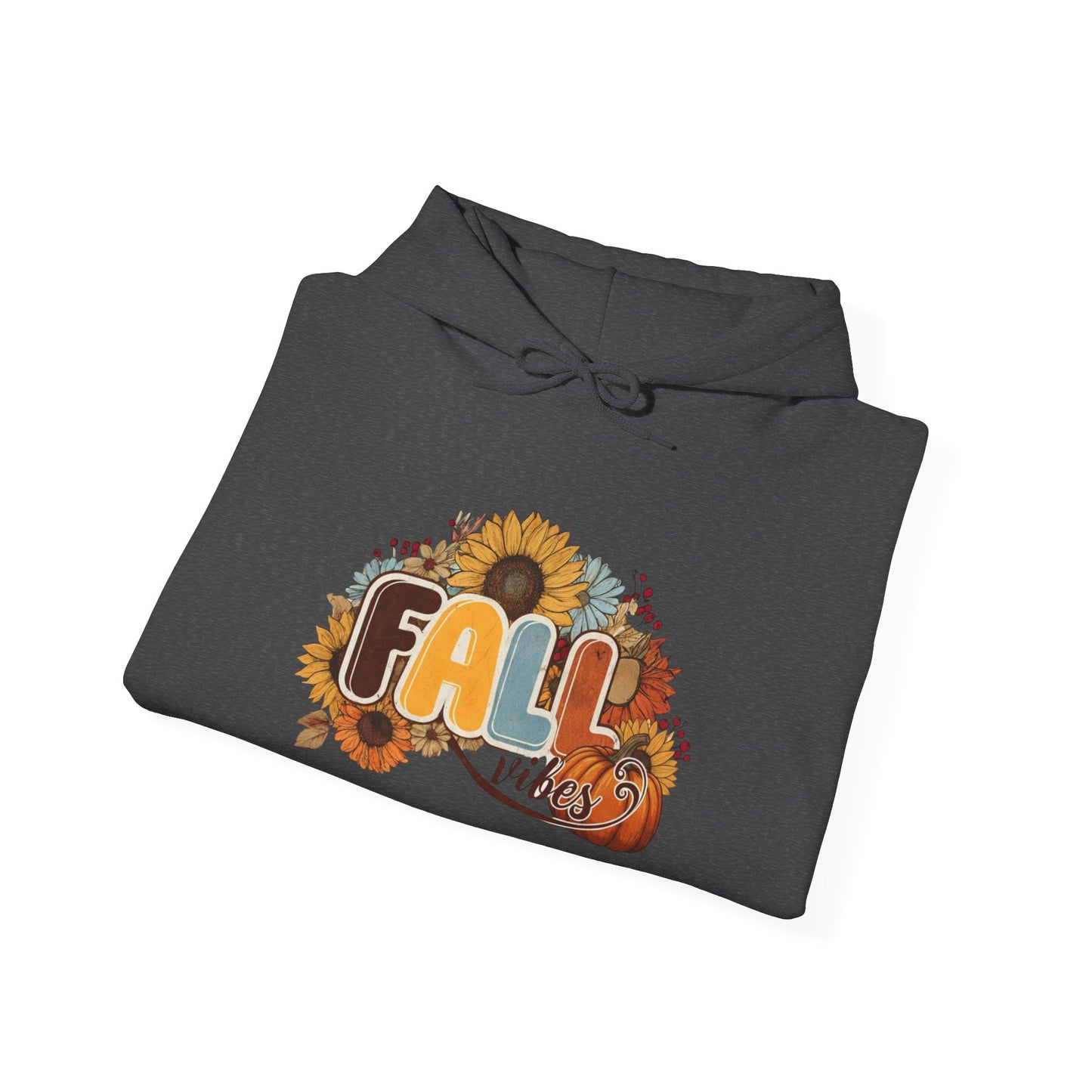 Cozy Fall Vibes Hoodie, Unisex Sweatshirt for Autumn, Pumpkin Design, Perfect for Thanksgiving, Gift for Friends, Seasonal Wear