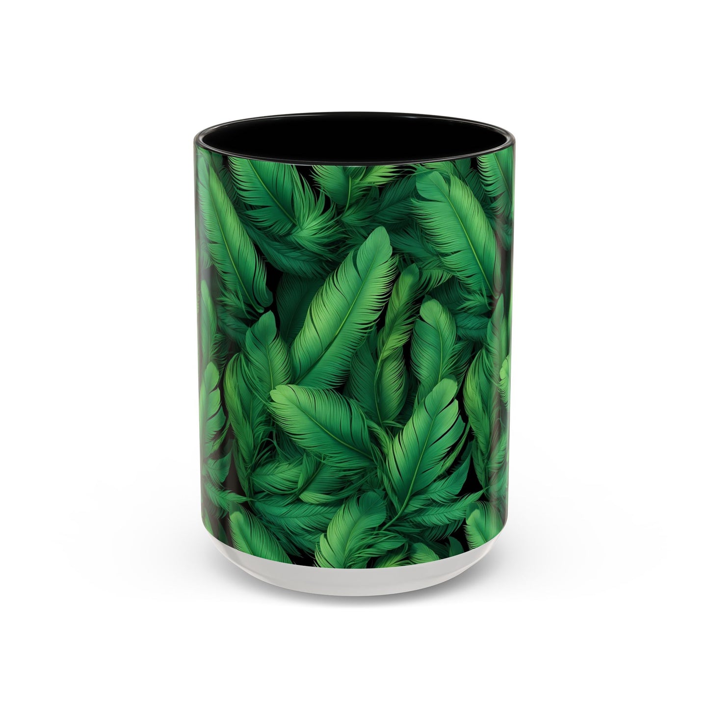 Tropical Leaf Coffee Mug - Green Botanical Drinkware, Ideal Gift for Nature Lovers, Home Decor, Tropical Theme, Eco-Friendly Beverage
