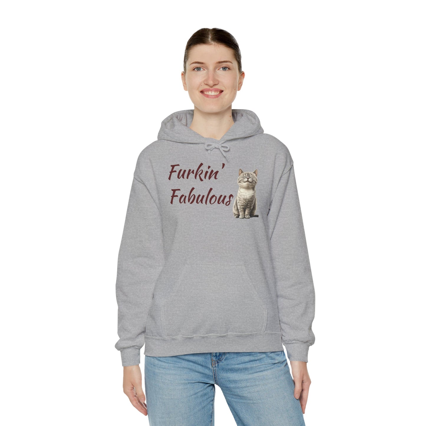 Furkin' Fabulous Cat Hoodie — Cute Kitten Graphic Sweatshirt