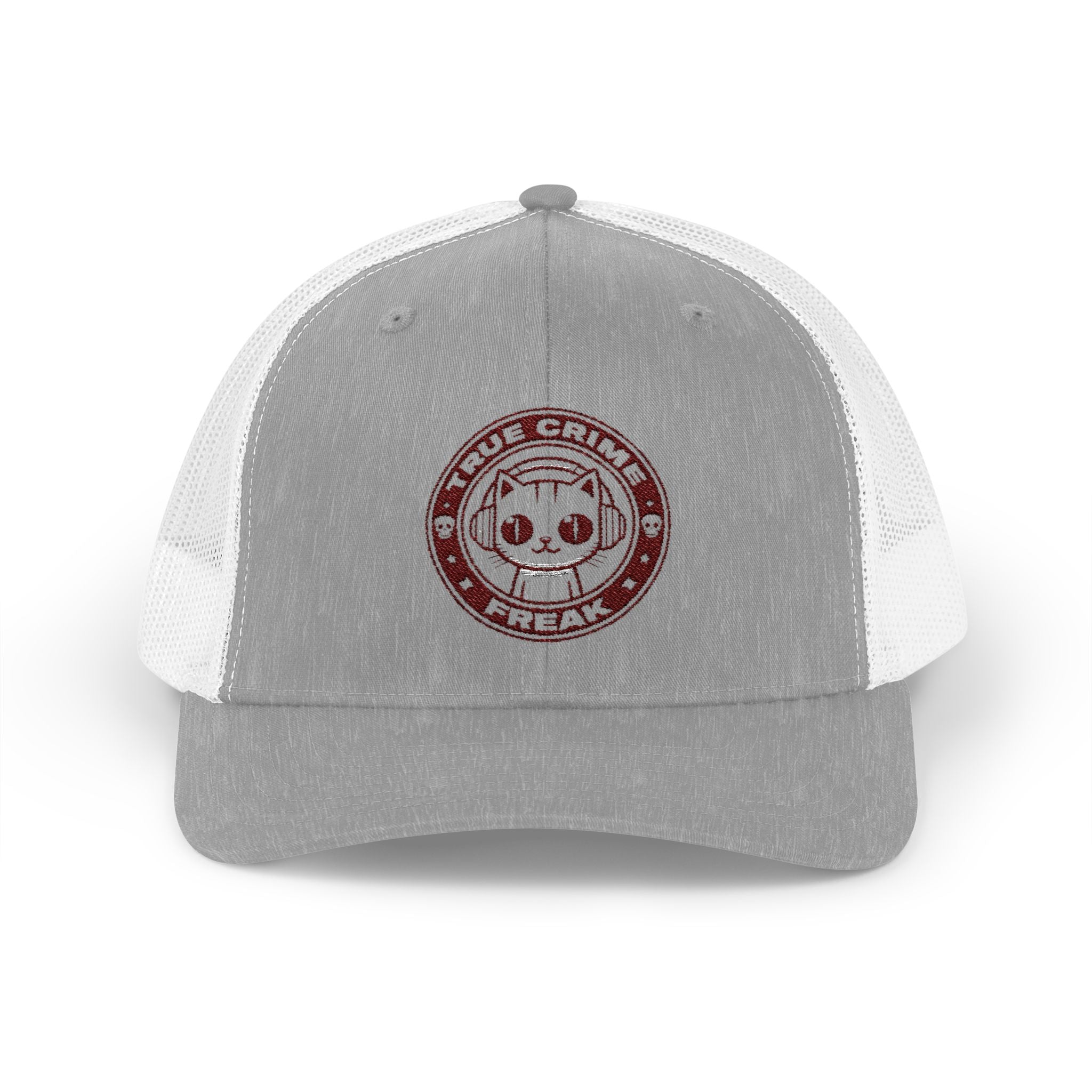 Trucker Cap — Cute Cat Circle Patch Snapback