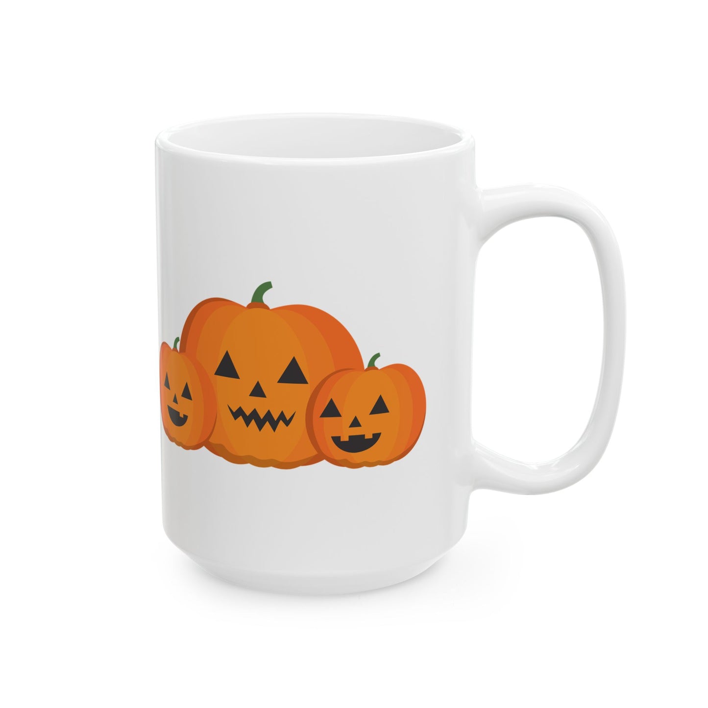 Halloween Pumpkin Ceramic Mug, Funny Fall Coffee Cup, Autumn Decor, Gift for Friends, Spooky Season Drinkware