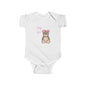 Cute Baby Girl Bodysuit with Bear Design, Infant Clothing