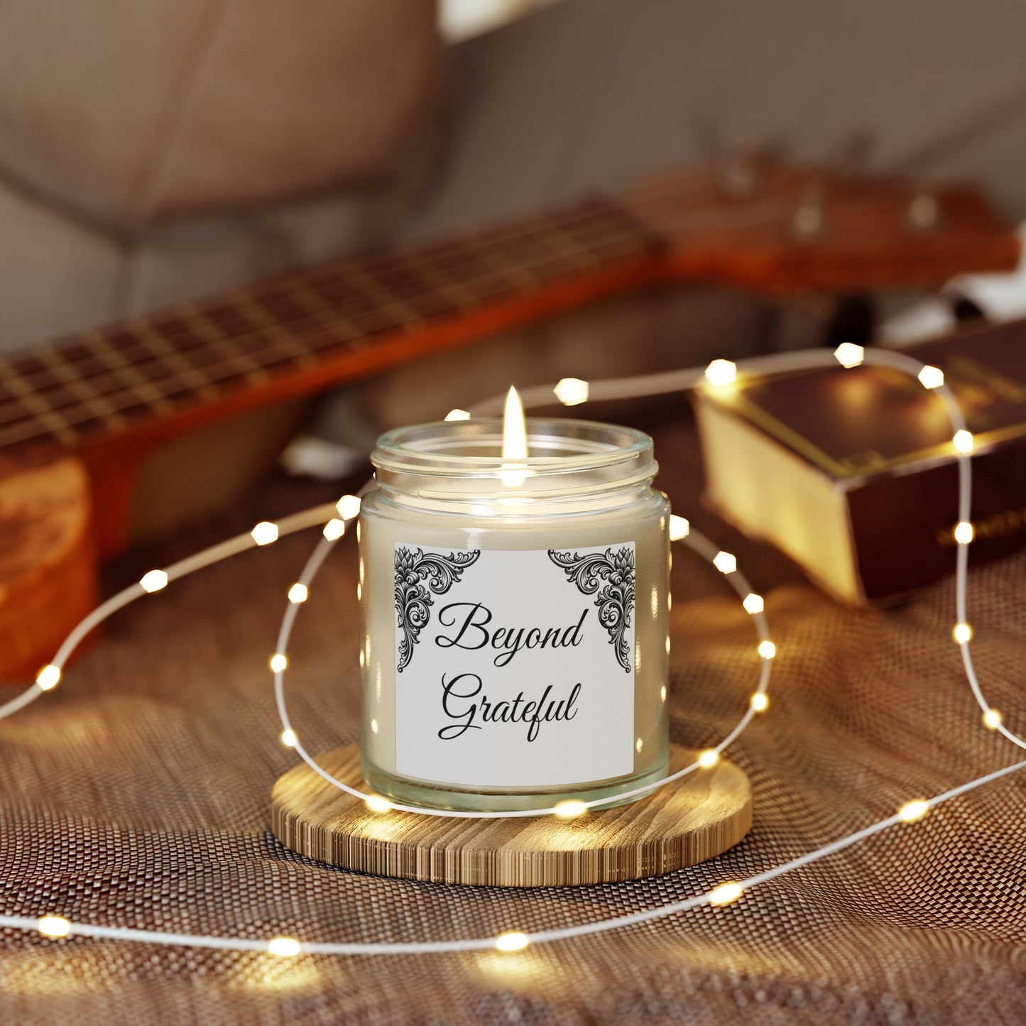 Scented Candle — "Beyond Grateful" Coconut Apricot Wax (4oz & 9oz)