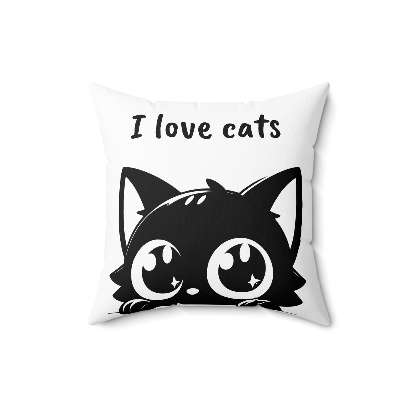 Cat Lover's Spun Polyester Pillow