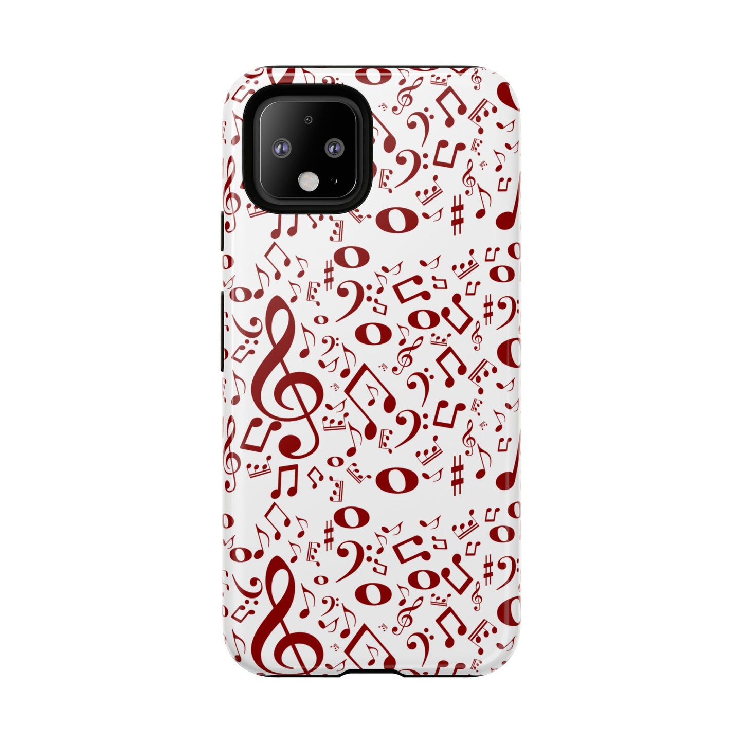 Musical Note Phone Case, Tough iPhone Cover, Gift for Musicians, Customizable, Music Lover's Accessory, Durable Phone Protection