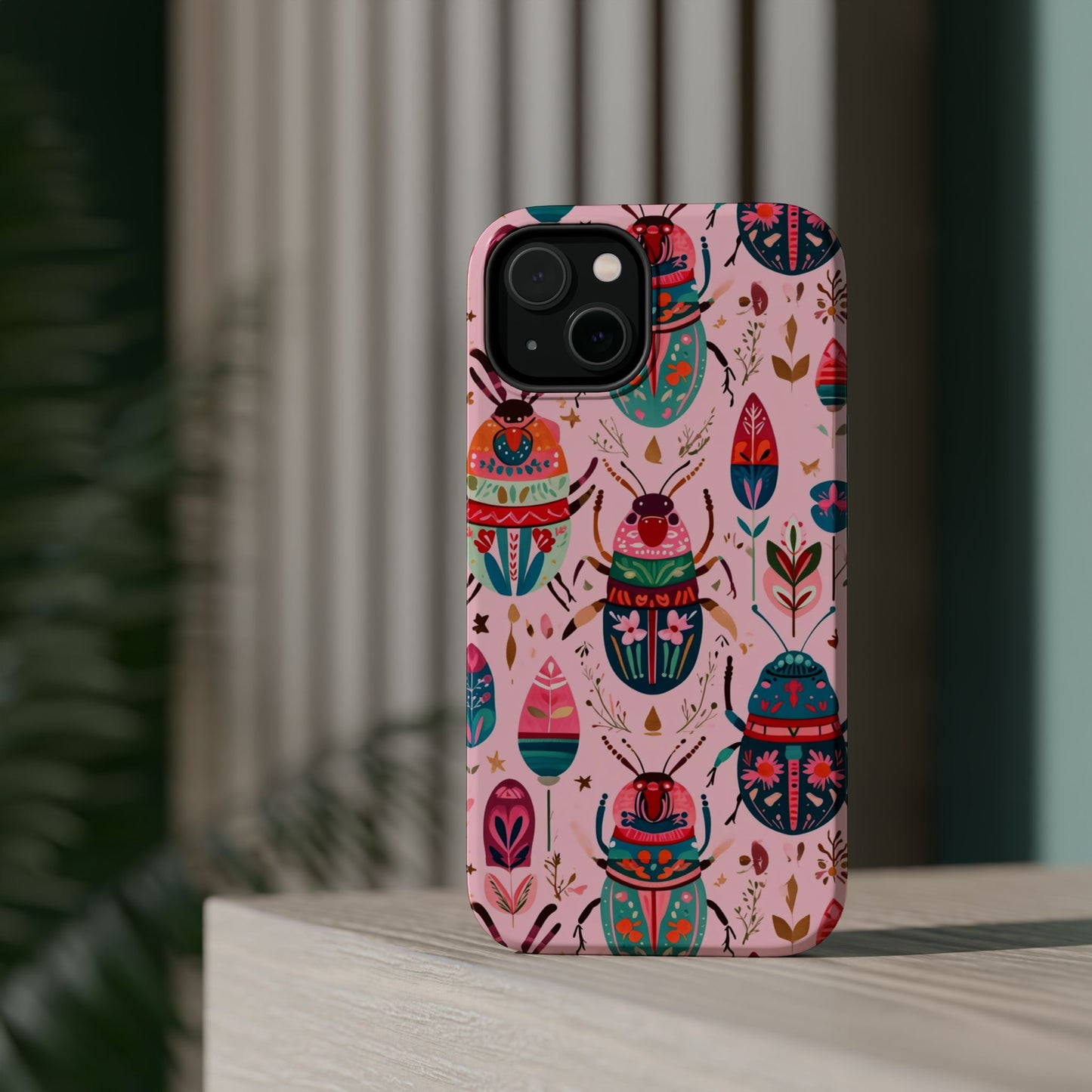 Phone Case — Colorful Boho Beetle Magnetic Impact-Resistant Cover