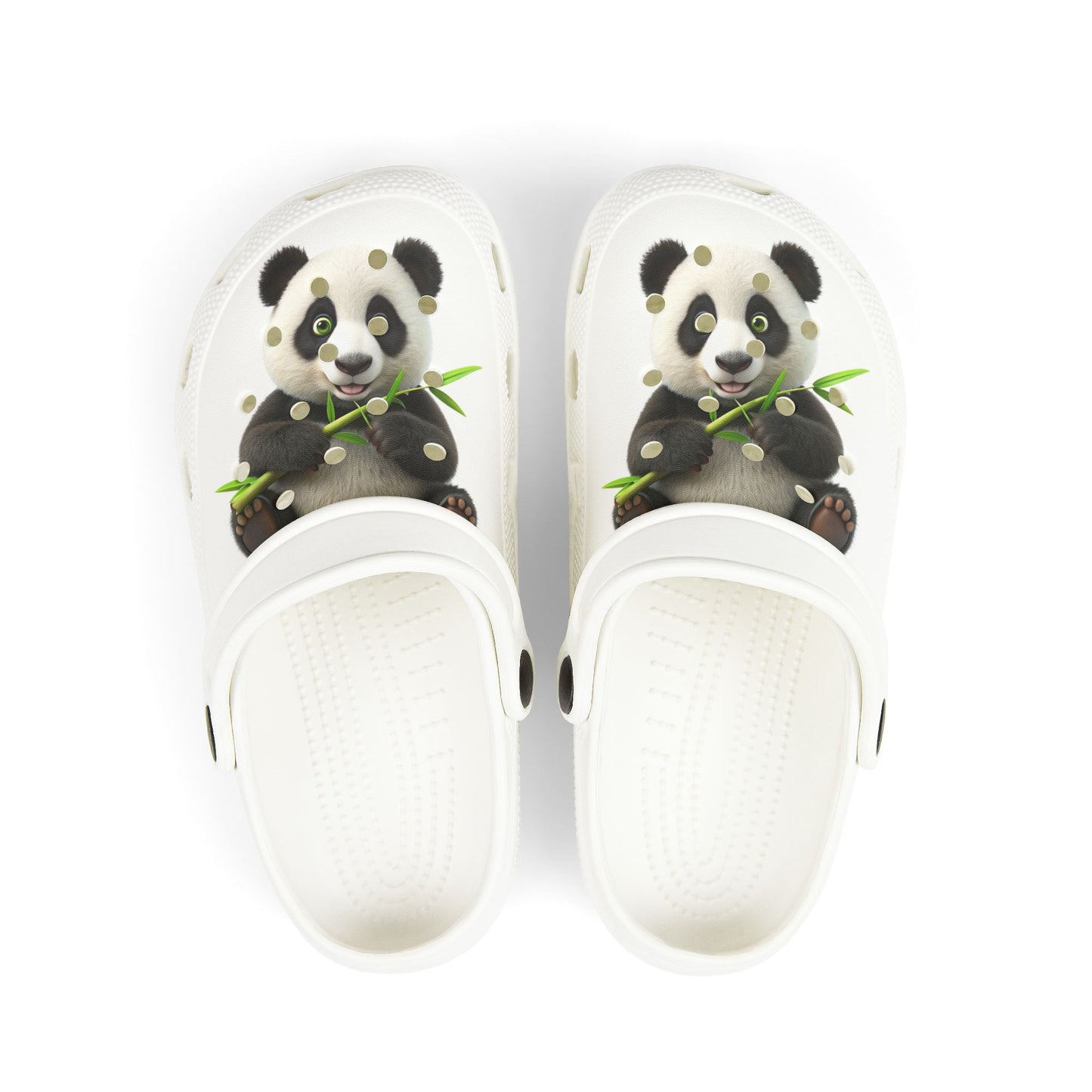 Adorable Panda Clogs, Kids EVA Foam Shoes