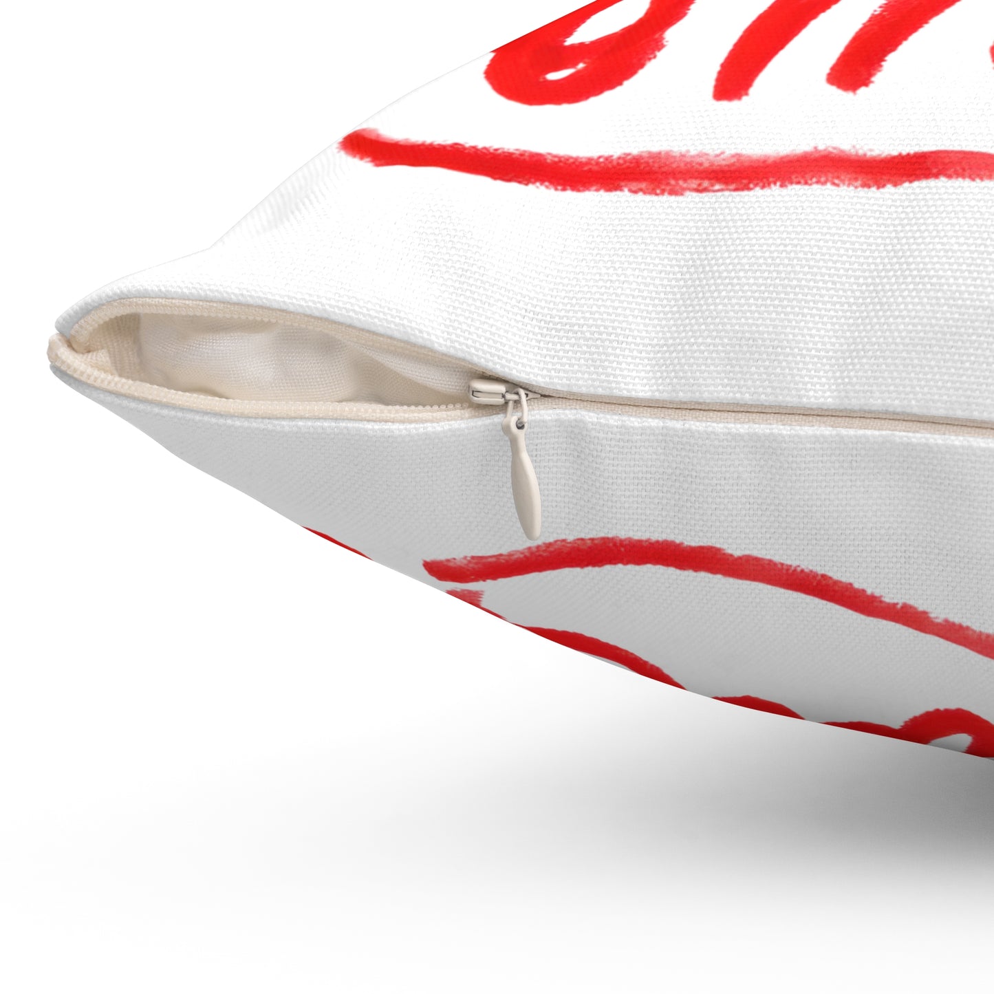 Throw Pillow — "It Must Suck to Be Loved So Much" Red Script Decorative Cushion