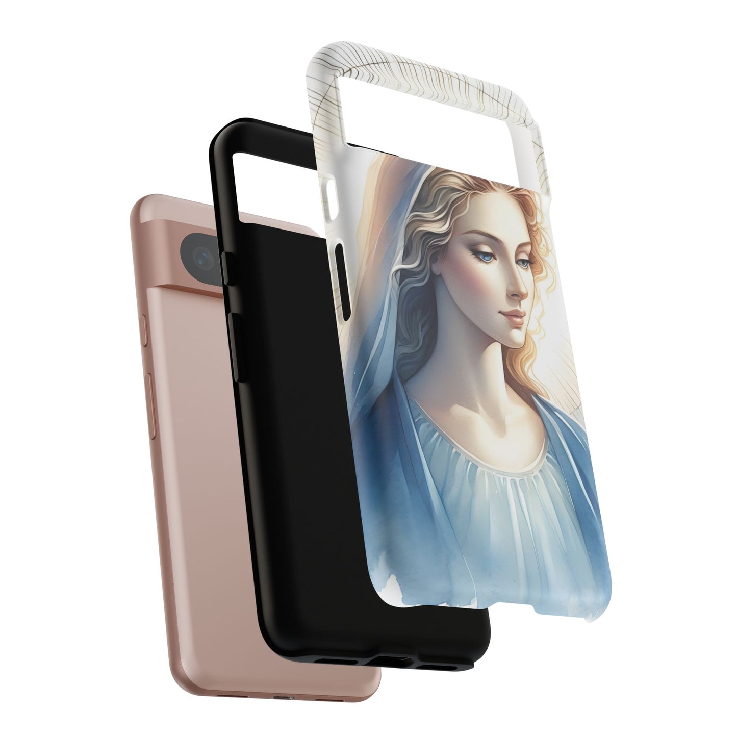 Beautiful Mary Phone Case, Tough Phone Case, Inspirational Tech Accessory, Gift for Her, Religious Phone Cover