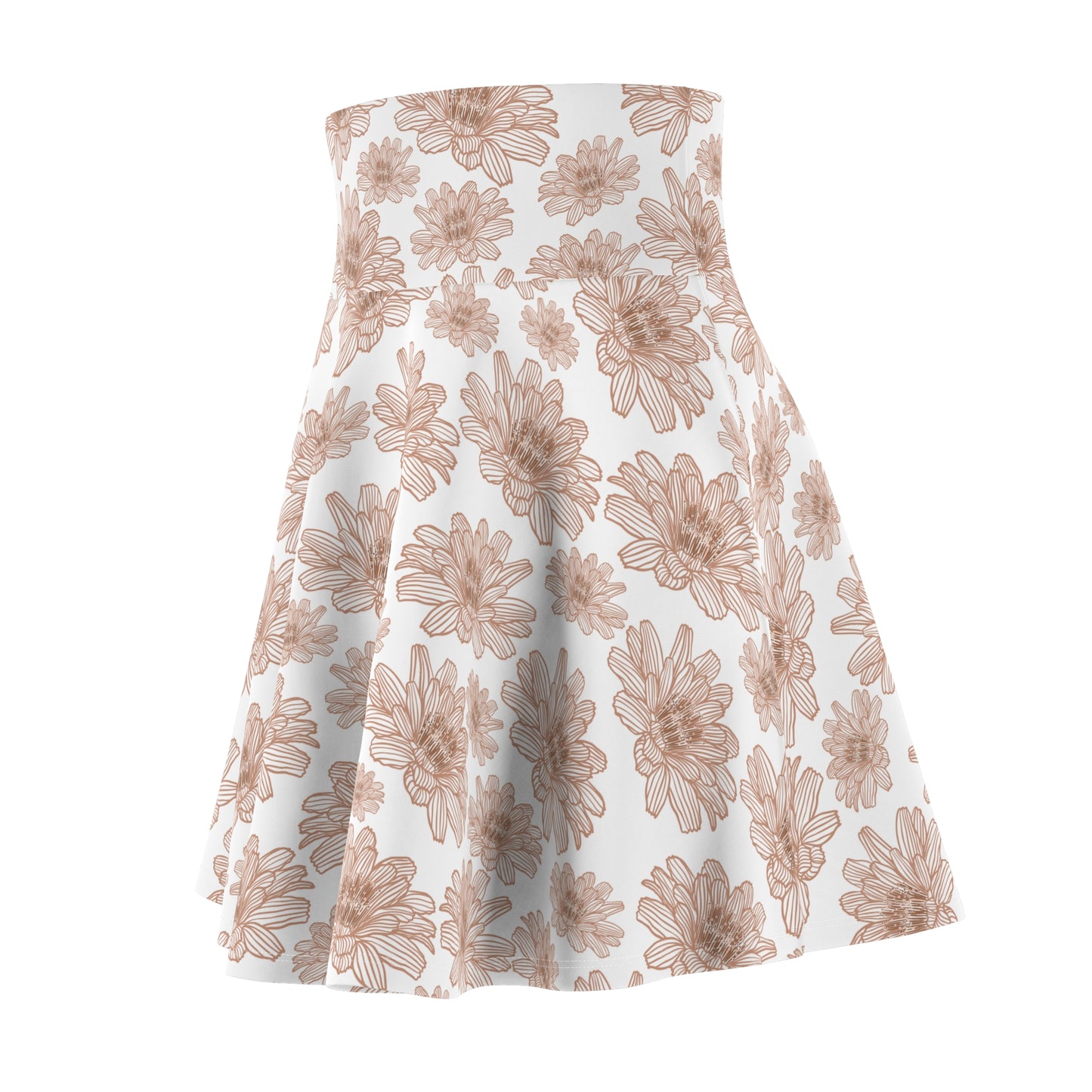 Floral Women's Skater Skirt, Stylish Summer Skirt, Casual Wear, Perfect for Parties, Bohemian Fashion