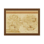 Vintage World Map Canvas Print — Matte Stretched Wall Art