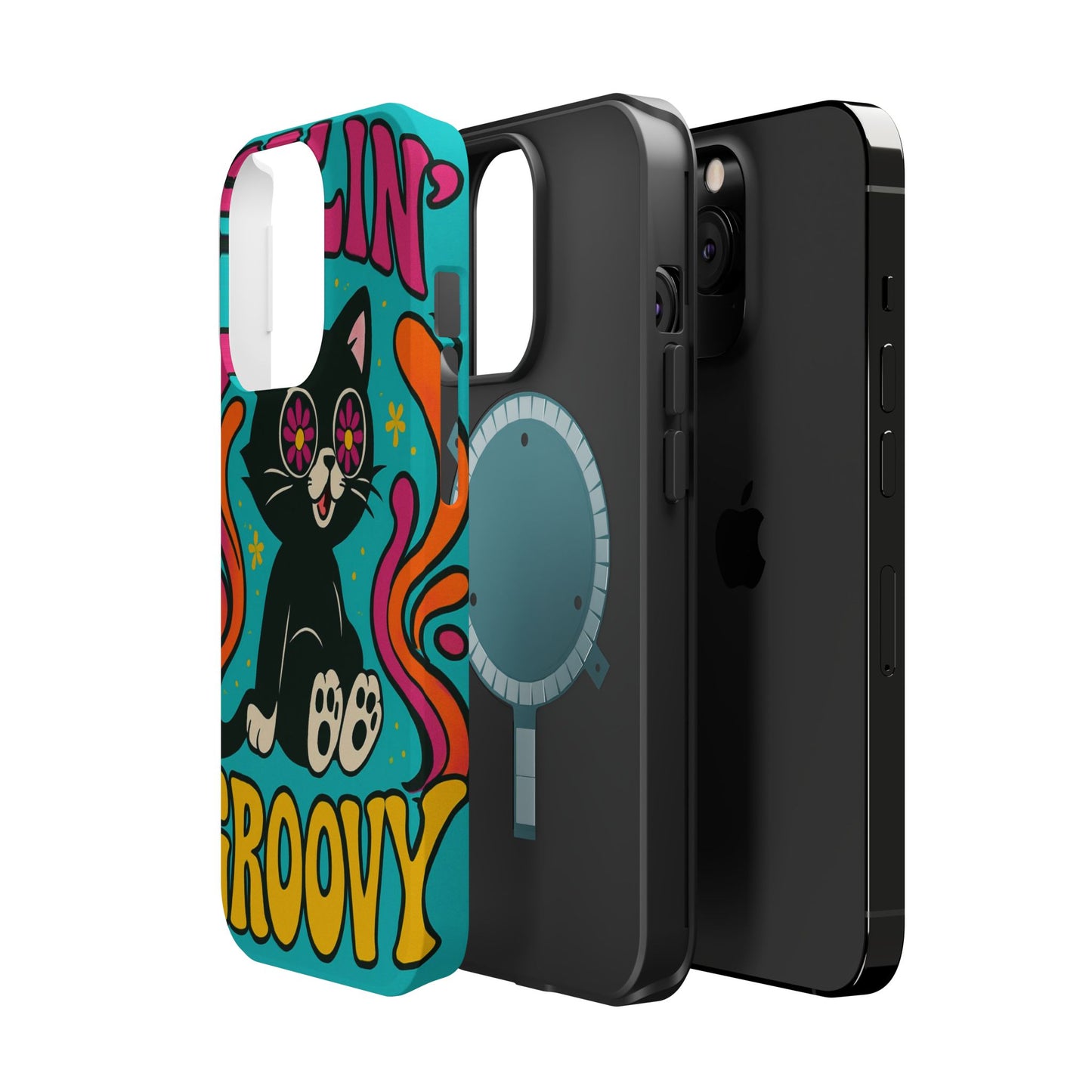 Groovy Cat Magnetic Impact-Resistant Phone Case
