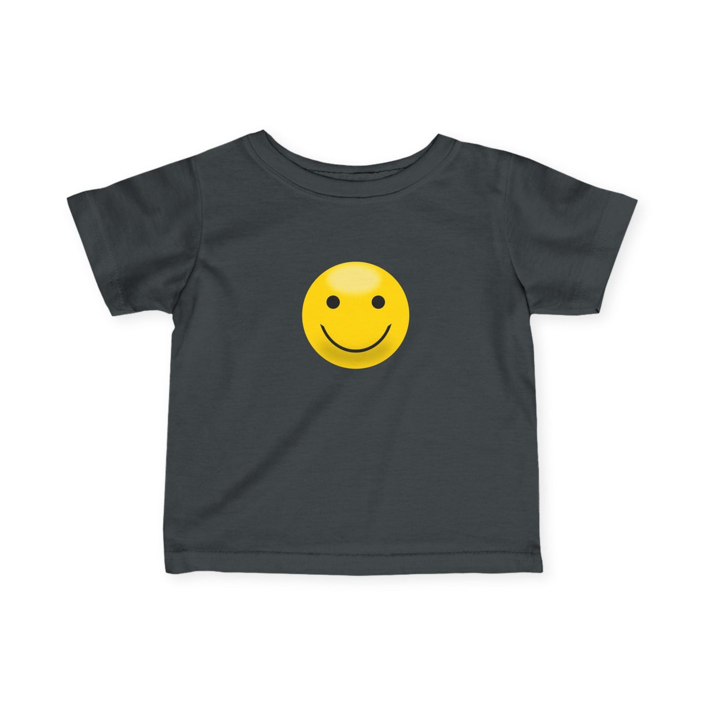 Cute Infant T-Shirt with Smiley Face, Baby Tee, Toddler Clothing, Personalized Gift, Cute Baby Outfit, Summer Wear