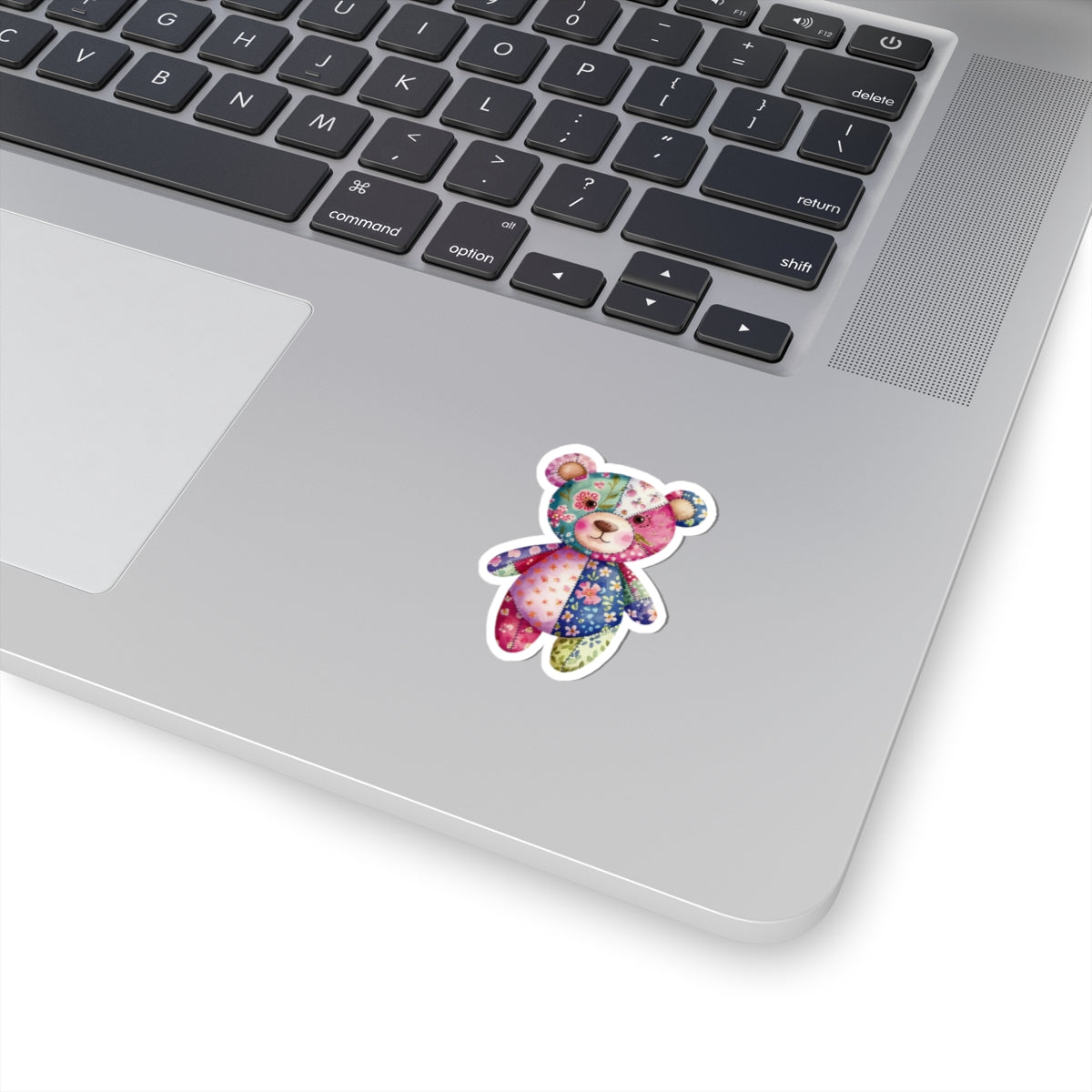 Cute Patchwork Teddy Bear Stickers, Aesthetic Decor for Laptops, Journals, Kid’s Rooms, Gifts for Bear Lovers, Scrapbooking Supplies