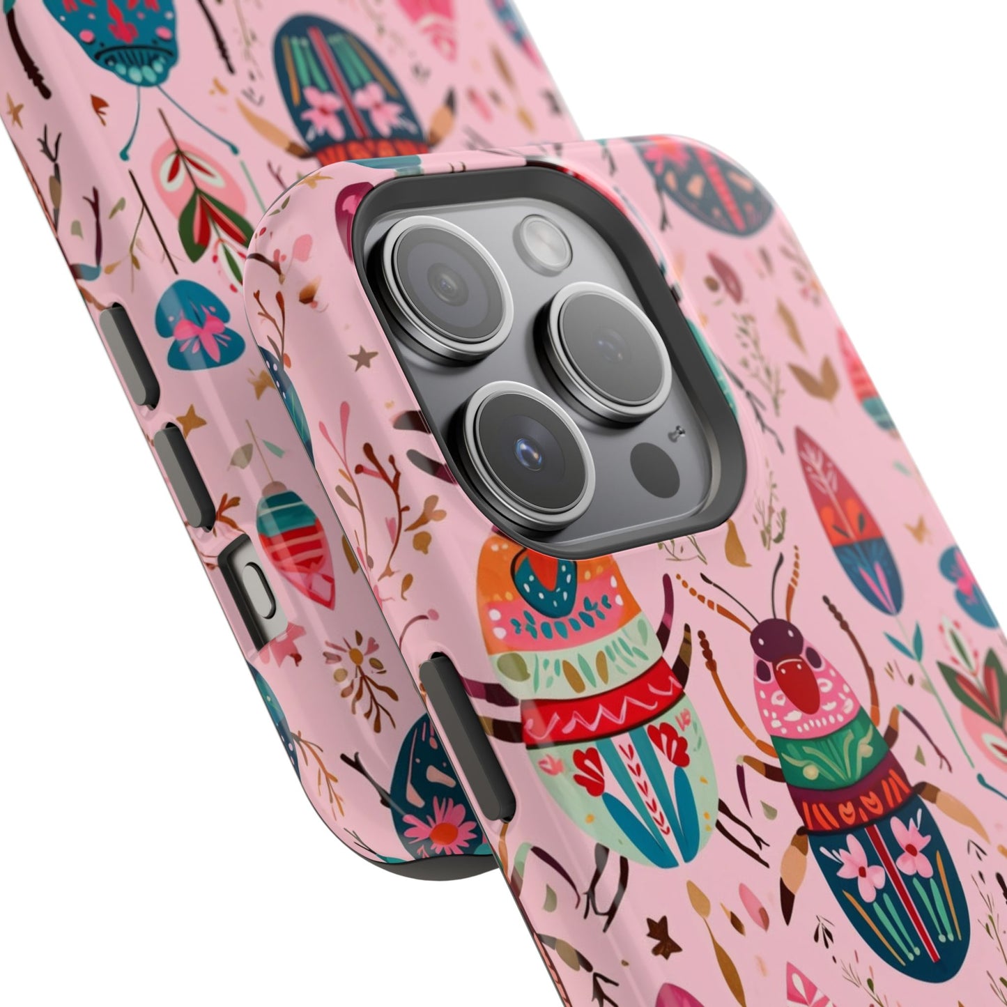 Phone Case — Colorful Boho Beetle Magnetic Impact-Resistant Cover