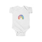 Baby Rainbow Bodysuit – Watercolor Pastel Infant Onesie