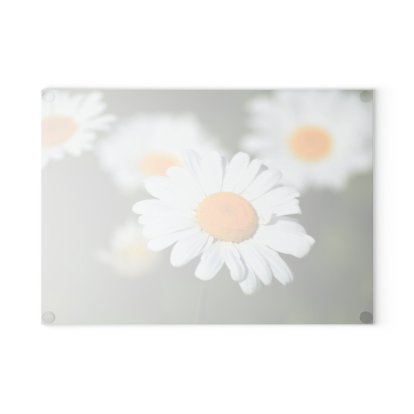 Charming Floral Glass Cutting Board - Kitchen Decor