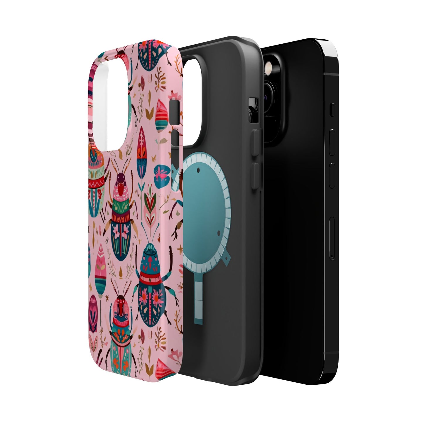 Phone Case — Colorful Boho Beetle Magnetic Impact-Resistant Cover