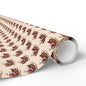 Vintage Santa Gift Wrapping Paper Roll — Holiday Present Wrap