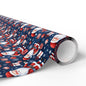 Santa Pattern Wrapping Paper Roll — Festive Christmas Gift Wrap