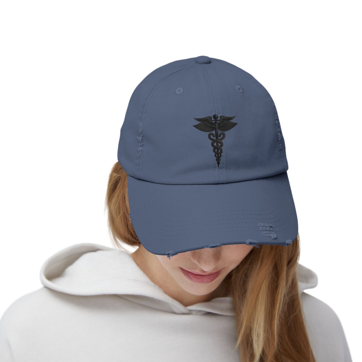 Unisex Distressed Cap with Caduceus Design, Perfect Gift for Healthcare Workers, Casual Style for Every Occasion, Fashionable Medical [...]