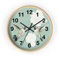 Hummingbird Floral Wall Clock | Mint Bird Clock