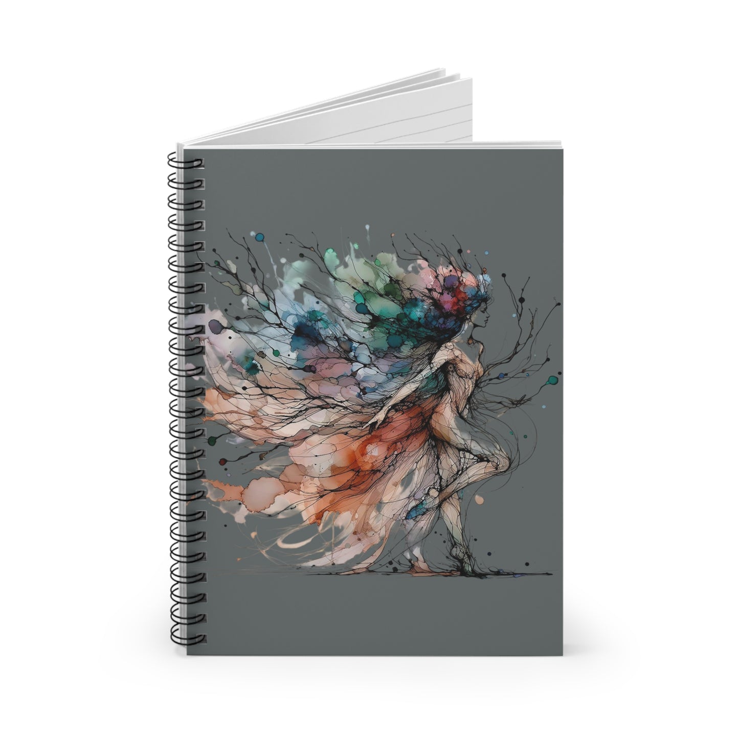 Artistic Spiral Notebook - Colorful Elegance