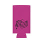 Musical Notes Can Cooler – Pink Neoprene Beverage Koozie for Music Lovers