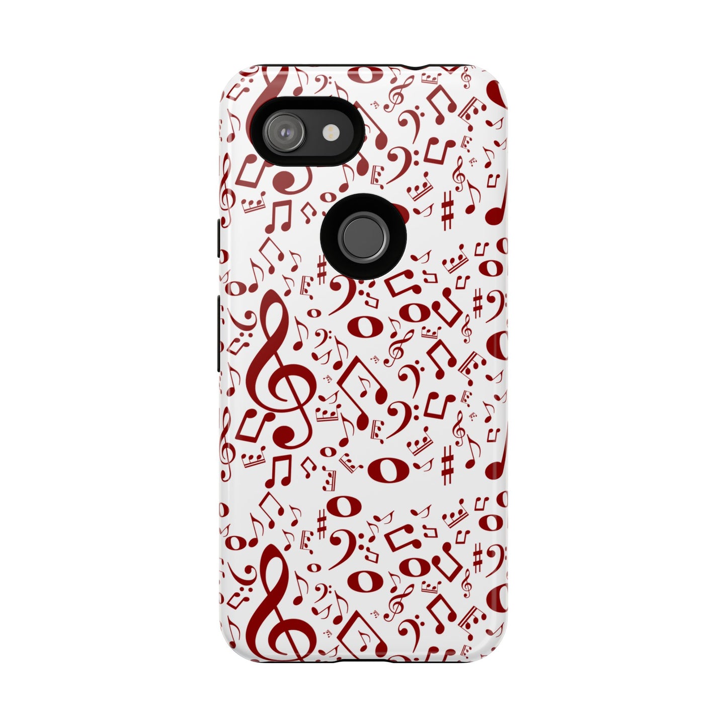 Musical Note Phone Case, Tough iPhone Cover, Gift for Musicians, Customizable, Music Lover's Accessory, Durable Phone Protection