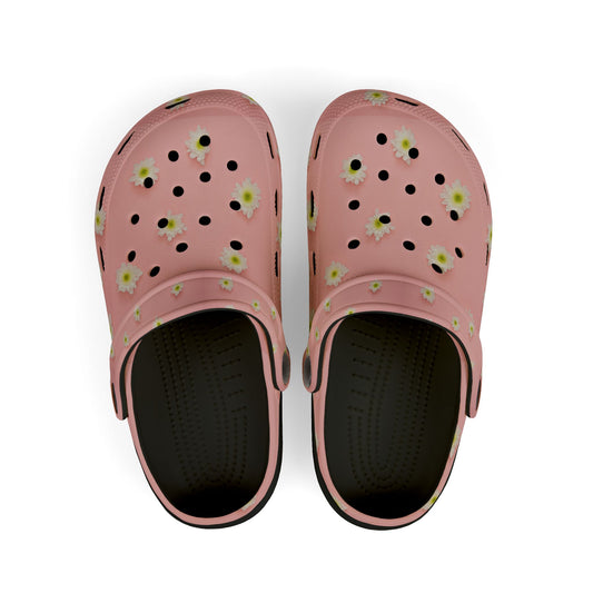Cute Floral Kid's EVA Foam Clogs, Colorful Summer Footwear, Comfortable Playtime Shoes, Perfect for Garden Parties, Easy On/off, Outdoor Fun