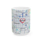 Personalized Denver Map Ceramic Mug - Custom Coffee Cup, Great Gift for Coffee Lovers, Home Decor, Moving Away, Housewarming, Road Trip