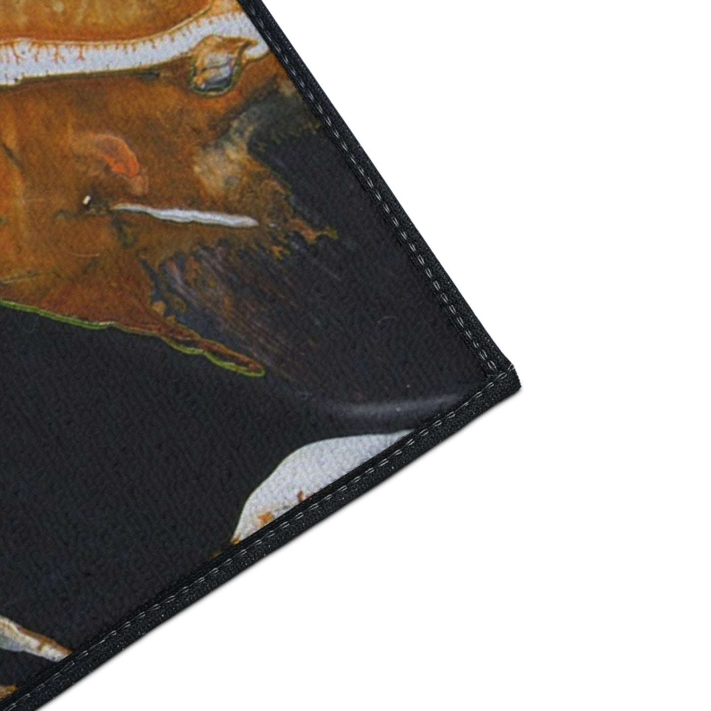 Abstract Amber Splash Heavy Duty Floor Mat