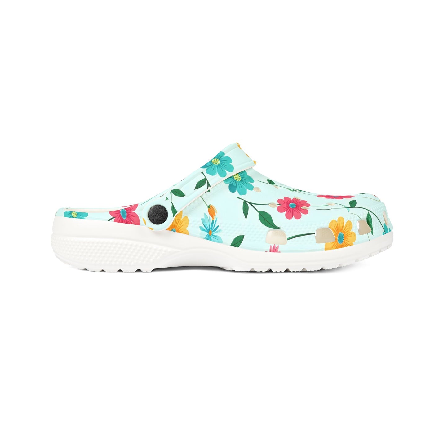 Floral Garden Clogs / Croc— Lightweight Flower Print Comfort Shoes