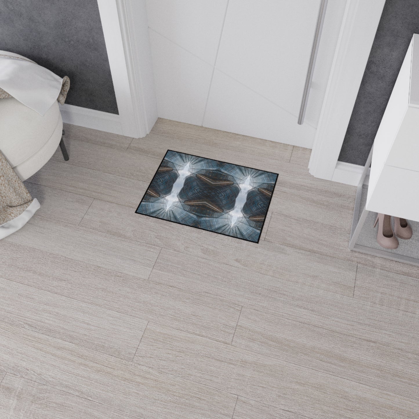 Industrial Urban Pattern Floor Mat — Heavy Duty Entry Rug